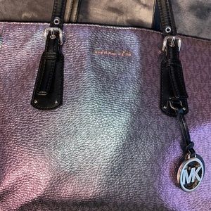 Michael Kors holographic tote bag like new